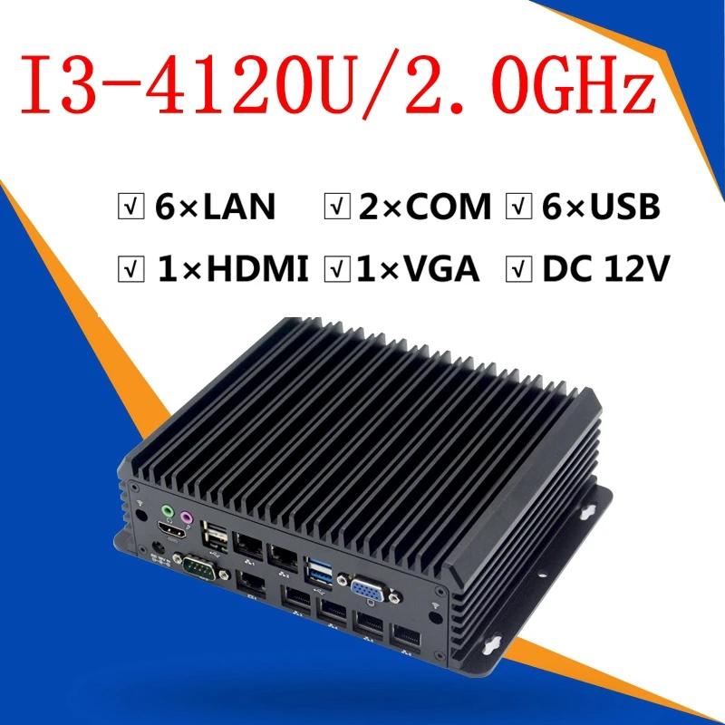 Ҹ ̴ pc i3 2.0Ghz 6*1000M lan ⰡƮ ̴ ־  ǻ VGA HDMI USB COM WIN7 WIN10 LINUX